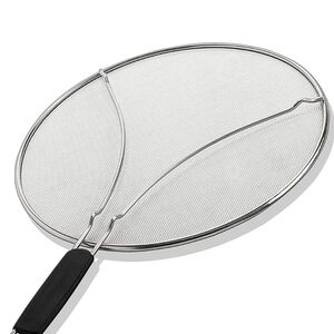 Silver Splatter Screen with Black Handle